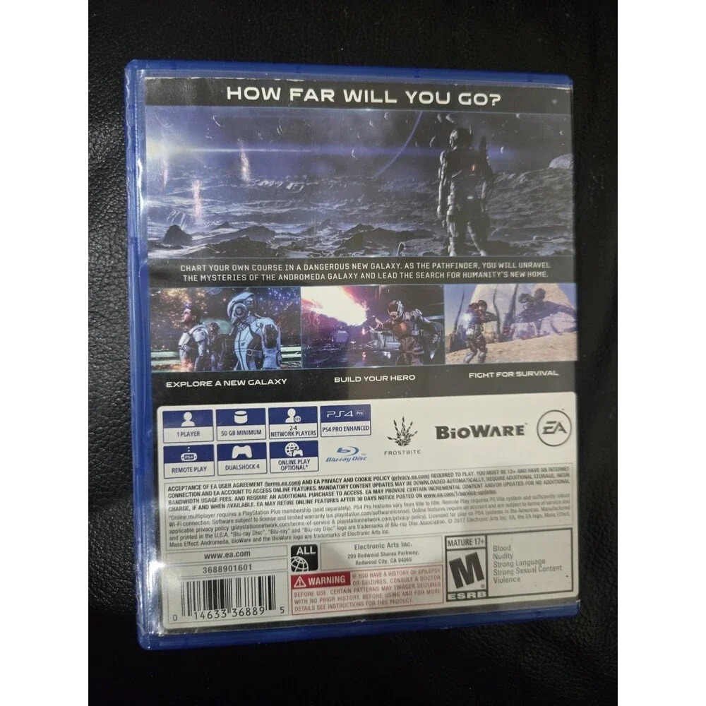 Mass Effect: Andromeda (Sony PlayStation 4, Ps4, 2017) Complete And Tested